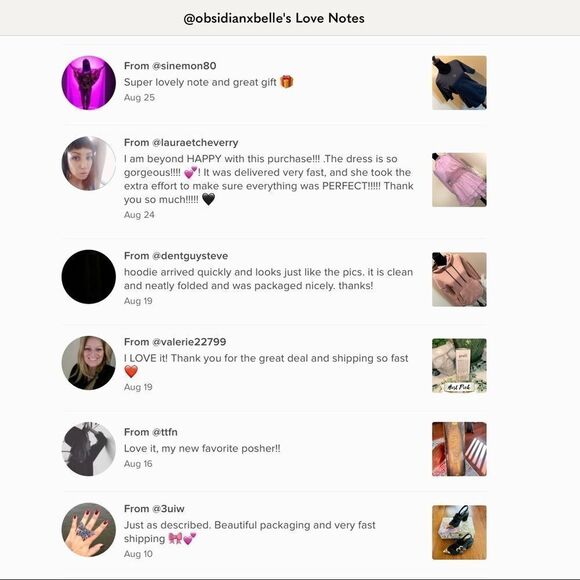 All orders packed with Posh Love 💜 - Picture 3 of 3